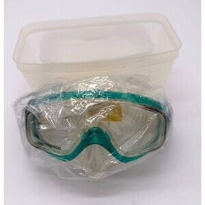 Sherwood Scuba Magnum EX Dive Mask - Teal/Clear - New in Case NOS